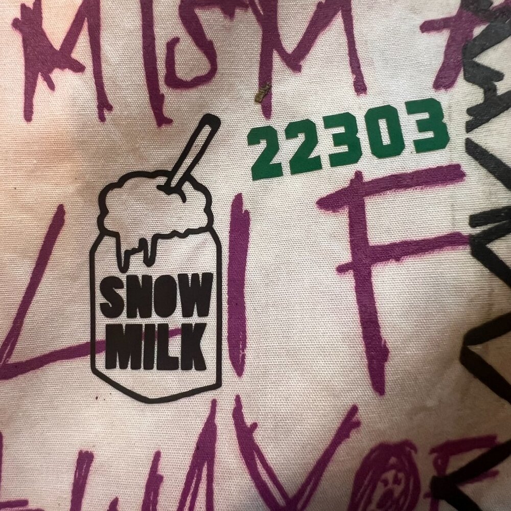 Snowmilk Streetwear White Work Shirt Painted w/Original Snowmilk Design - Picture 7 of 9
